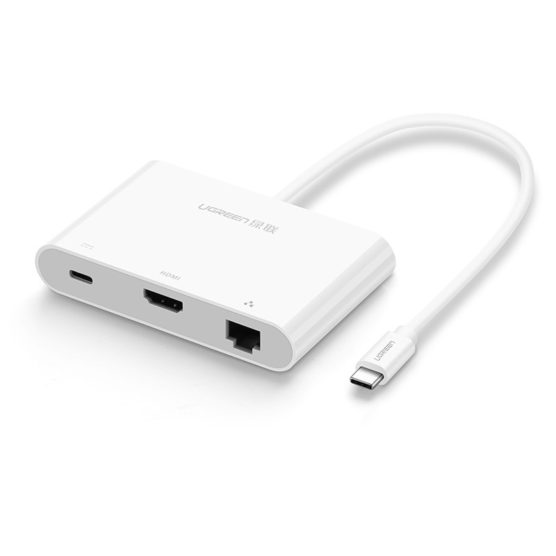 綠聯(lian)Type-C轉HUB/HDMI/VGA投(tou)影儀網卡轉換器(qi)
