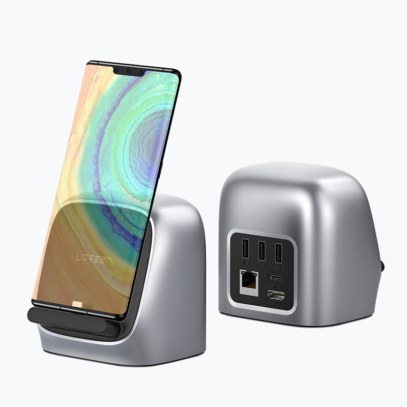 綠聯(lian)Type-C擴展(zhan)塢 支持華爲(wei)P30擴展(zhan)