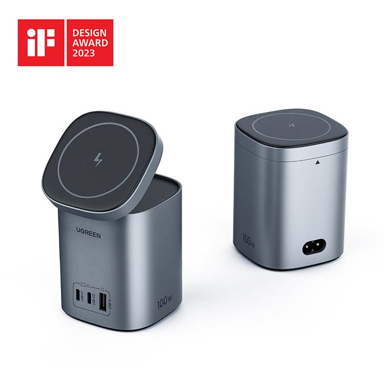 綠聯(lian)PD100W氮化镓充電(dian)器(qi)