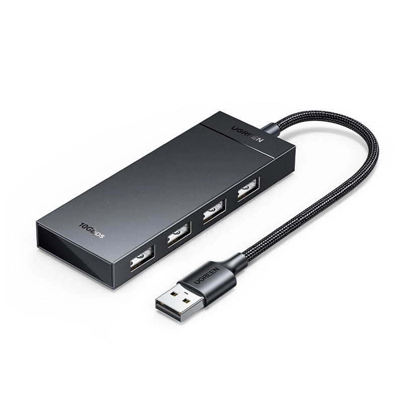 綠聯(lian)USB Type-A 四口集(ji)線(xiàn)器(qi)HUB 一(yi)拖四拓展(zhan)塢
