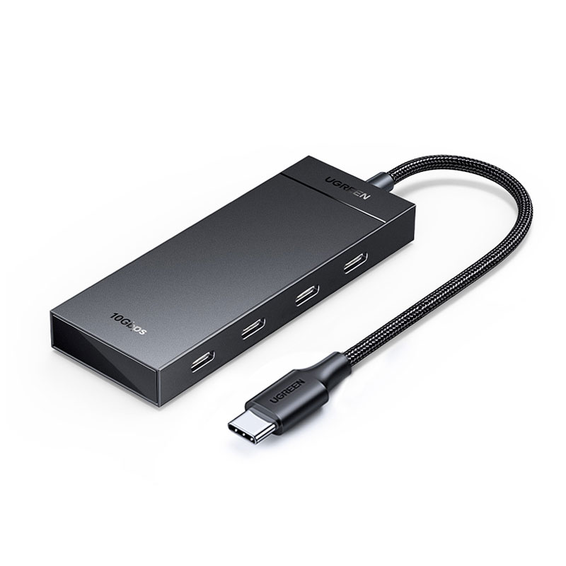 綠聯(lian)USB Type-C 四口集(ji)線(xiàn)器(qi)HUB 一(yi)拖四拓展(zhan)塢