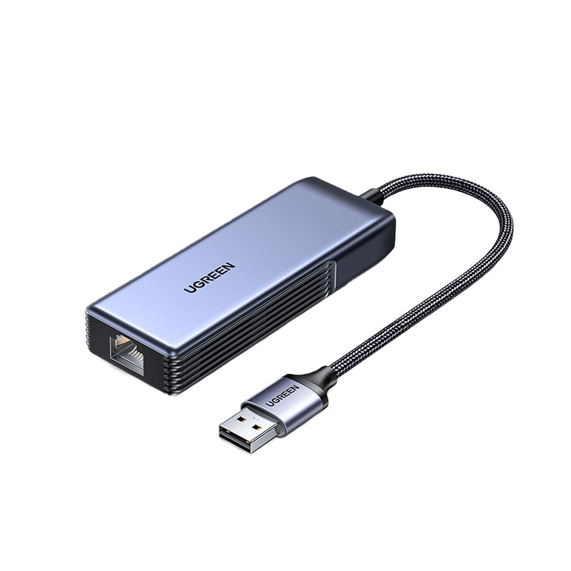 綠聯(lian)USB-A轉5GbE有(yǒu)線(xiàn)網卡 USB外置網卡轉換器(qi)