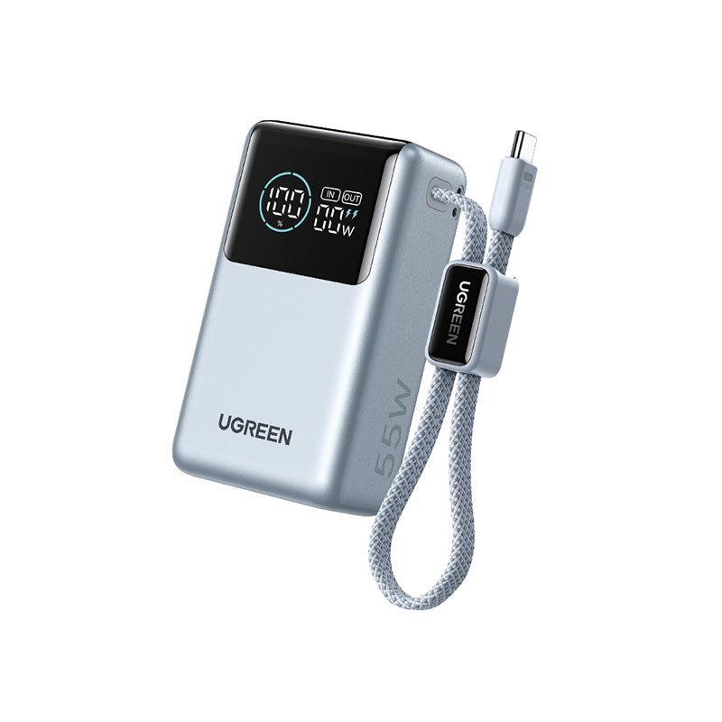 綠聯(lian)能(néng)量湃Pro 55W充電(dian)寶 自帶線(xiàn)10000mAh