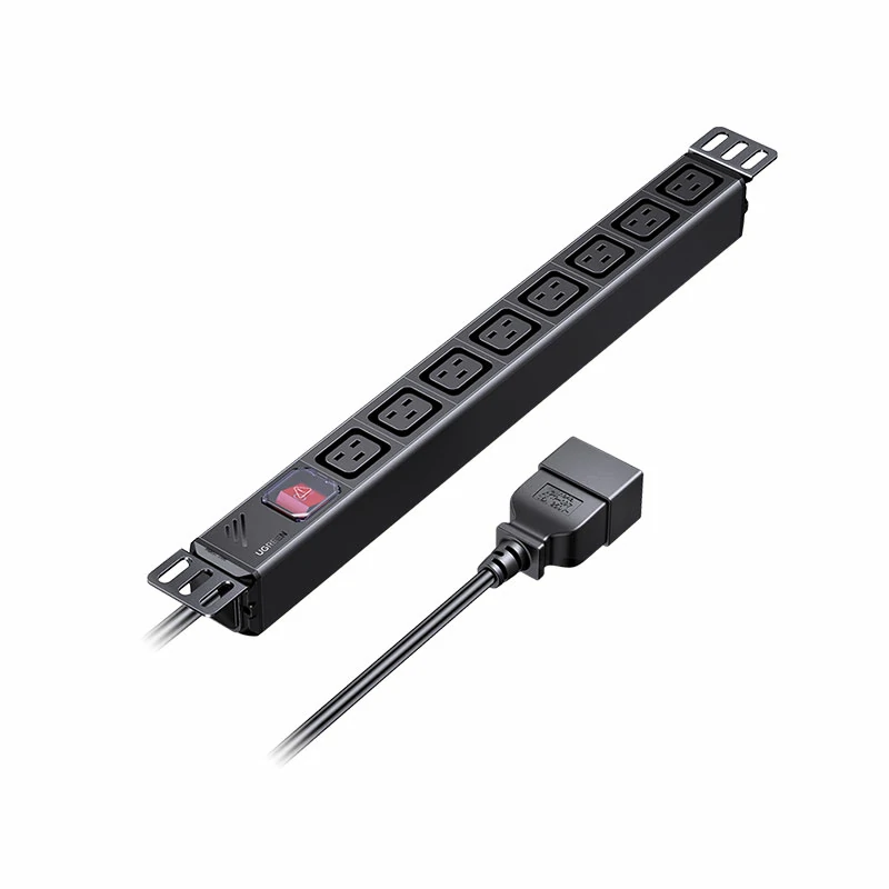 綠聯(lian)PDU雙斷(duan)開關機(jī)櫃排(pai)插 IEC-C13接口