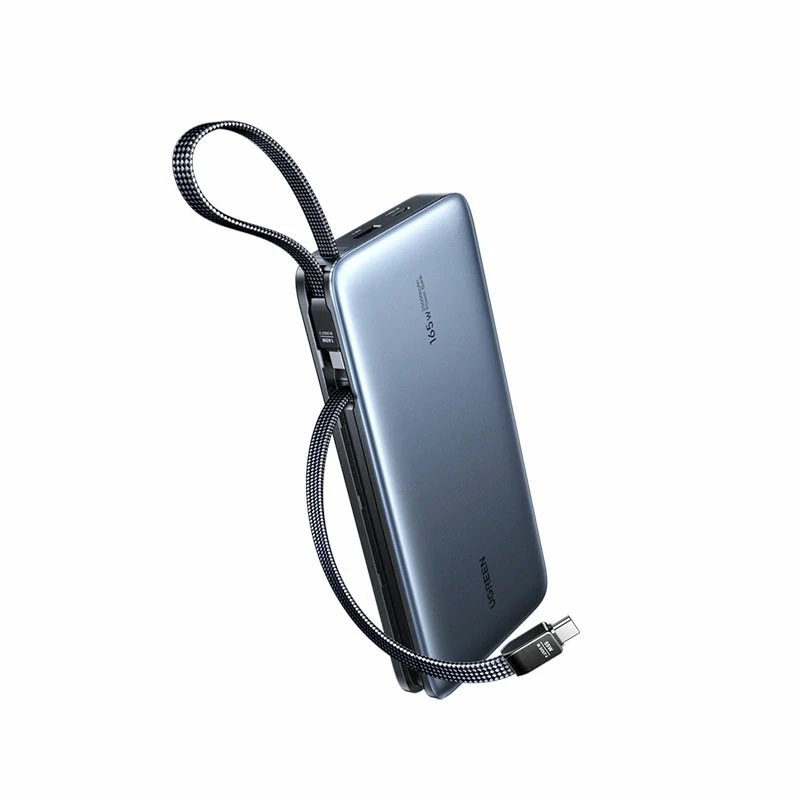 綠聯(lian)超能(néng)塊 165W 自帶線(xiàn)移動(dòng)電(dian)源 25000mAh
