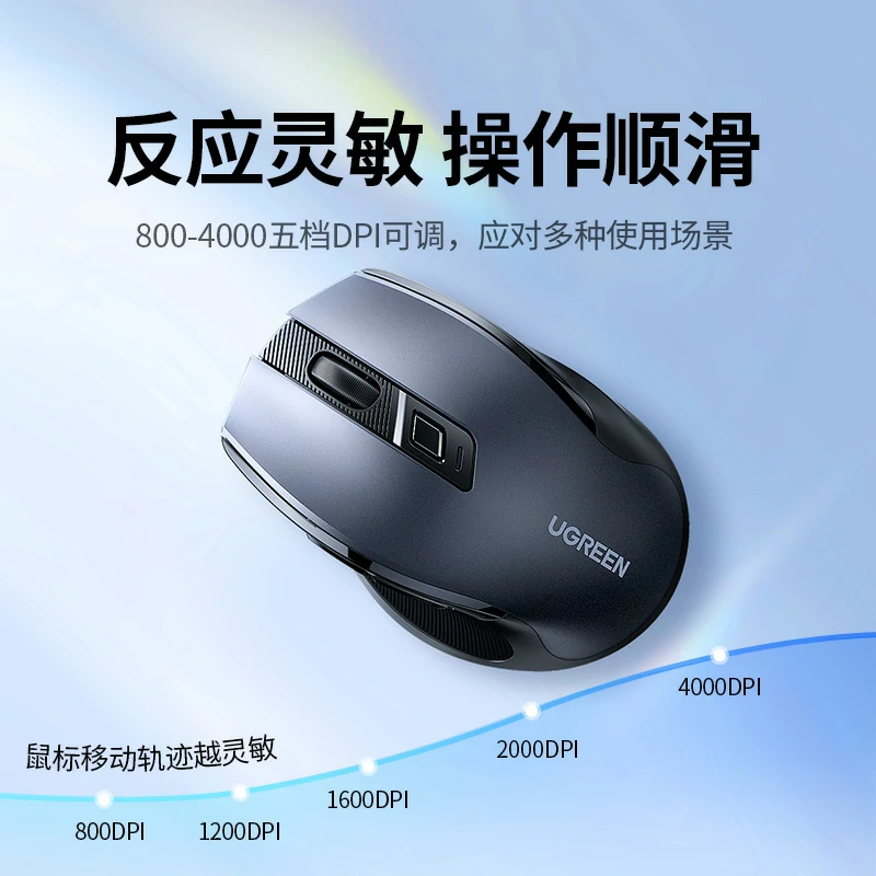 綠聯(lian)人(ren)體(ti)工(gong)學(xué)無線(xiàn)鼠标-電(dian)池款