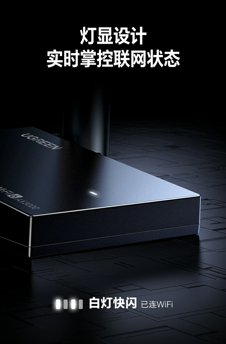 全屋WiFi6組網 - 髮(fa)揮滿血性能(néng),釋放千兆寬帶潛力(li) 綠聯(lian)CM787與路由器(qi)WiFi6組網示意圖