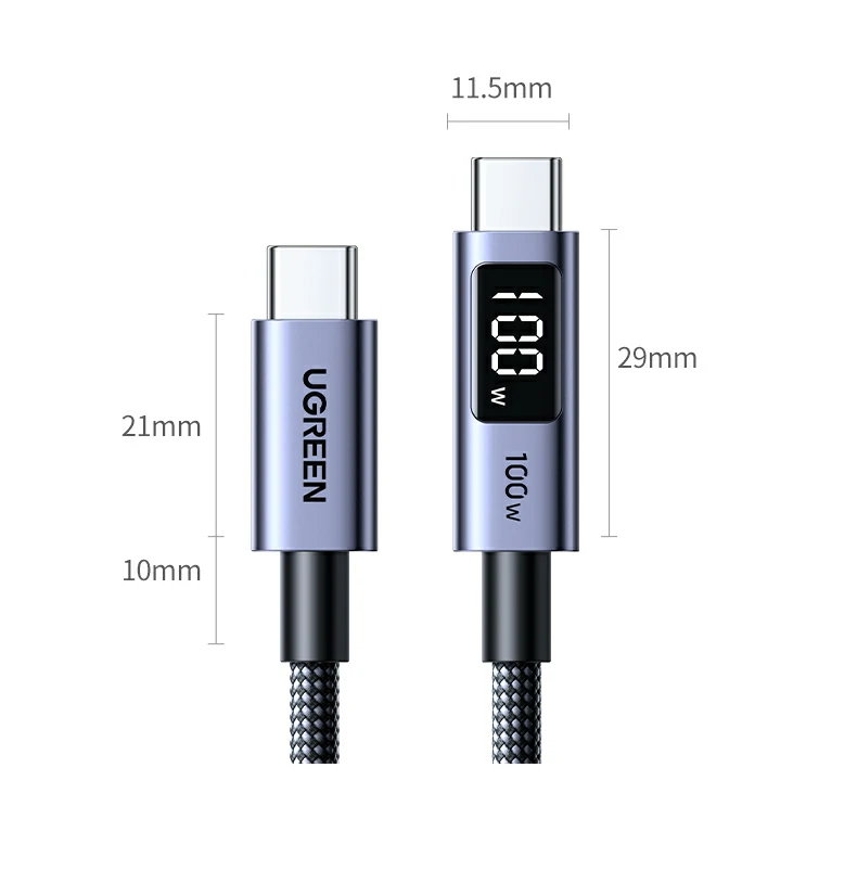 UGREEN L529數(shu)據線(xiàn)，科(ke)技(ji)感外觀設(shè)計(ji)