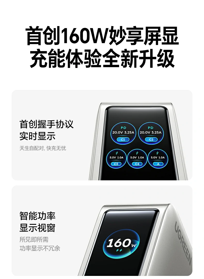 X774充電(dian)器(qi) 智能(néng)數(shu)顯屏幕顯示充電(dian)狀态